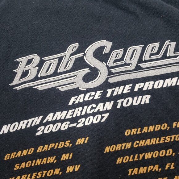 Bob Seger Face The Promise North American Tour 2006-2007 Graphic T-Shirt Size M - Picture 7 of 12